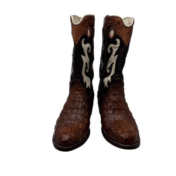 Tecovas Birthday Mens Cowboy Boots IX 9.5 EE Ltd  Hornback Alligator western NEW main image 13